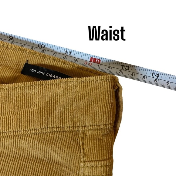 NWT UO BDG mid rise cigarette ankle pressed corduroy pants womens 24 caramel - Picture 7 of 10